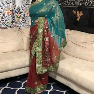 Festive soft georgette Saree!!!